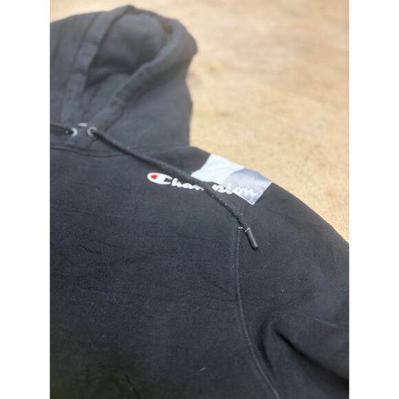 Champion 1919 Rare Men's Hoodie Pullover Thick Graphic Black Size Medium - Picture 8 of 15